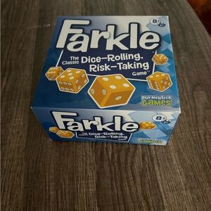 Farkle Dice Game - Blue and Yellow
